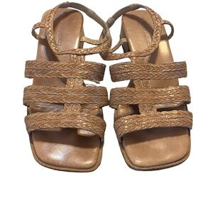Sesto Meucci leather slide sandals size 9